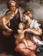 Andrea del Sarto The Madonna and the Nino, with Holy Isabel and the young one San Juan painting